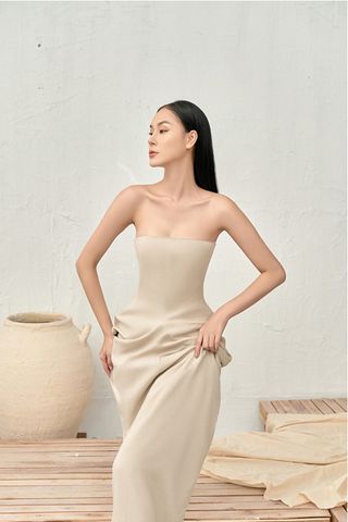 Đầm Midi Cúp Ngực C'LYN