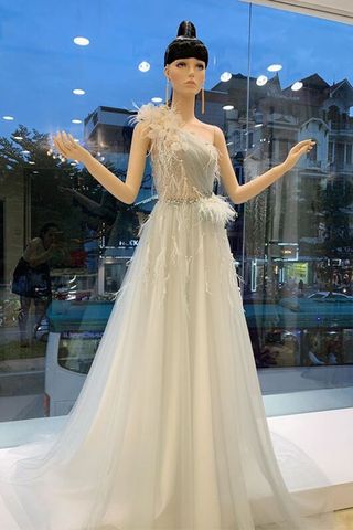 Đầm Maxi Đính Hoa Dáng Xòe DƯƠNG BOUTIQUE