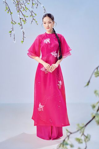 Áo Dài Cách Tân Hồng Ảnh GLAMOUR