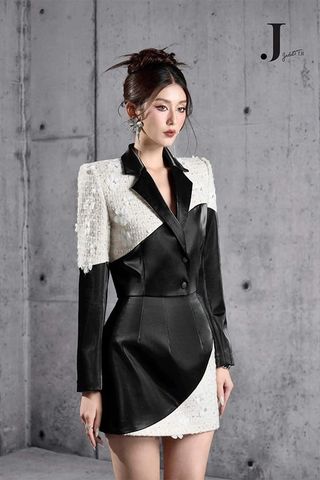 Áo Vest Kiểu Tay Dài x Chân Váy Ngắn JADEITE T.H