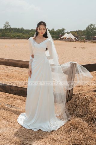 Đầm Maxi Dáng Suông Tay Dài MEO STORE