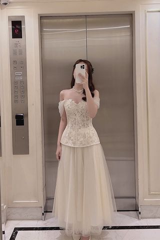 Đầm Midi Cúp Ngực Voan Mỏng MITA BOUTIQUE