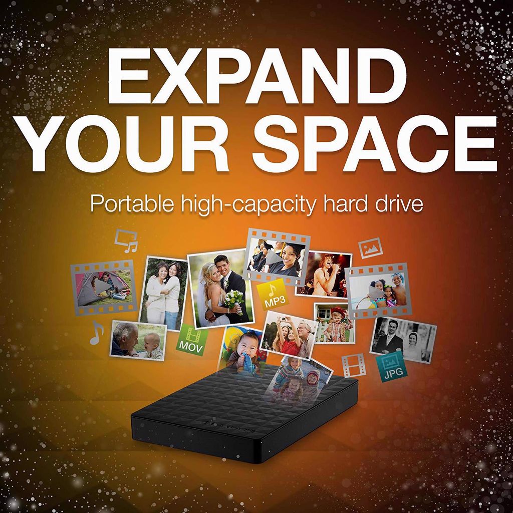 Ổ cứng di động HDD Seagate Expansion Portable 4TB USB 3.0 - STEA4000400 (Đen xám)