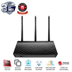 Router Wifi Asus RT-AC66U B1 (Mobile Gaming ) Chuẩn AC1750 MU-MIMO Dual Band Bảo vệ mạng AiProtection