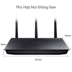 Router Wifi Asus RT-AC66U B1 (Mobile Gaming ) Chuẩn AC1750 MU-MIMO Dual Band Bảo vệ mạng AiProtection