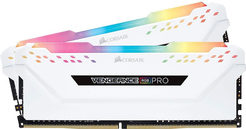 Ram Corsair 16GB/3200 (2x8GB) - Vengeance PRO RGB - White (CMW16GX4M2C3200C16W)