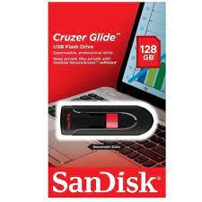 Thiết bị lưu trữ USB 128GB SanDisk Cruzer Glide USB Flash Drive/ Black - SDCZ60-128G-B35