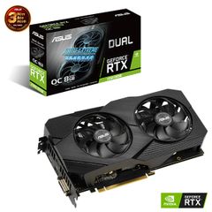 Card màn hình ASUS DUAL RTX 2060 Super O8G EVO V2 (8GB GDDR6, 256-bit,HDMI+DP, 1x8-pin)