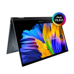 Laptop Asus Zenbook Flip 13 UX363EA-HP130T (i5-1135G7/8GB/512Gb SSD/13.3FHD Touch/VGA ON/Win10/Pine Grey/Túi Sleeve/Pen/NumPad)