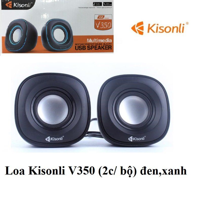 Loa Kisonli V350 (2c/bộ) đen