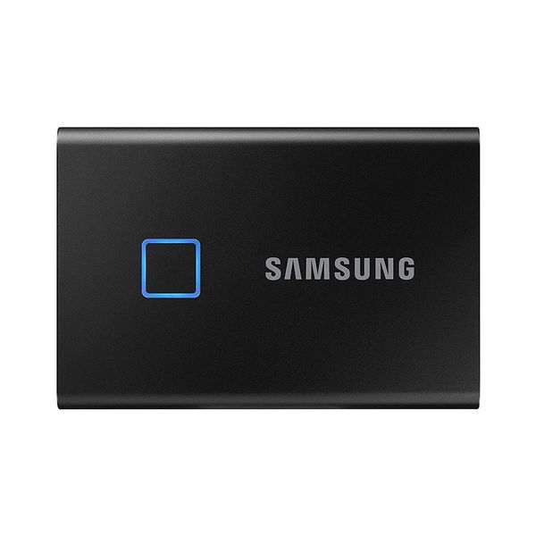 Ổ Cứng Di Động SSD Samsung T7 Touch Portable 1TB  2.5 inch USB 3.2 đen (Đọc 1050MB/s - Ghi 1000MB/s) (MU-PC1T0K/WW)