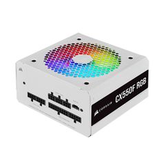 Nguồn Corsair CX550F RGB White 80 Plus Bronze - Full Modul (CP-9020216-NA)