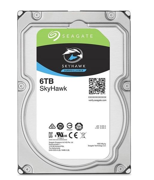 Ổ cứng HDD Seagate Skyhawk 6TB 3.5 inch, 5400RPM, SATA3, 256MB Cache (ST6000VX001)