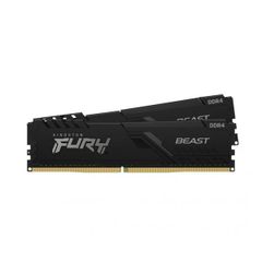 Ram Kingston FURY Beast 64GB (2x32GB) 3200MHz DDR4 CL16 Desktop Memory Kit of 2 KF432C16BBK2/64, Black