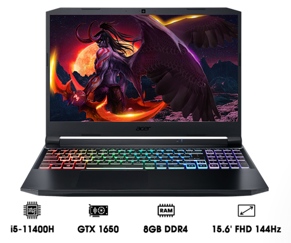 Laptop Acer Nitro 5 Eagle AN515-57-5669 (i5-11400H/8GB/512GB/GeForce® GTX 1650 4GB/15.6' FHD 144Hz/Win 11)