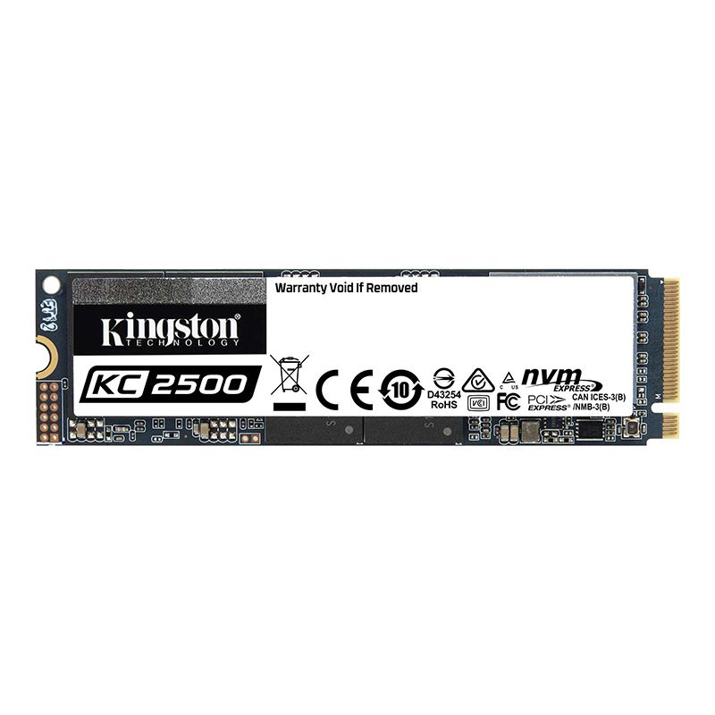 Ổ cứng SSD Kingston KC2500 250GB NVMe M.2 2280 PCIe Gen 3x4 (Đọc 3500MB/s - Ghi 1200MB/s) - (SKC2500M8/250G)