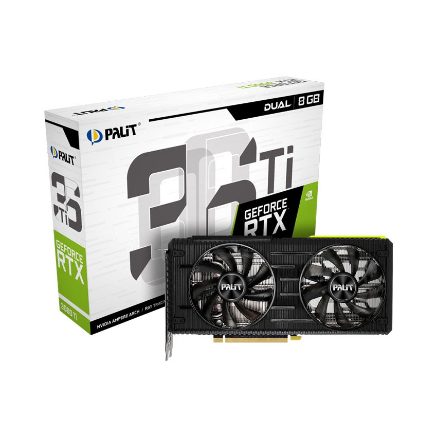 Card màn hình Palit RTX 3060 Ti DUAL 8GB