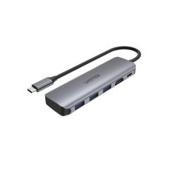 CÁP CHUYỂN TYPE-C RA 3 USB 3.0 + HDMI + PD 100W UNITEK H1107E