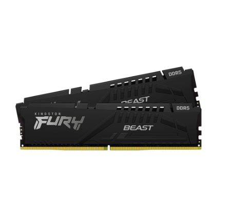 Ram Kingston Fury Beast Black 32GB 5600MHz DDR5 (2x16GB) KF556C40BBK2-32
