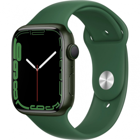 Apple watch Series 7 45MM (MKN73) GPS GREEN ALUMINUM CASE WITH CLOVER SPORT BAND (LL)