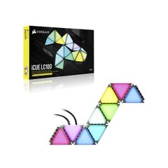 Bộ đèn chiếu sáng Corsair iCUE LC100 Smart Case Lighting Triangles, Expansion Kit CL-9011115-WW