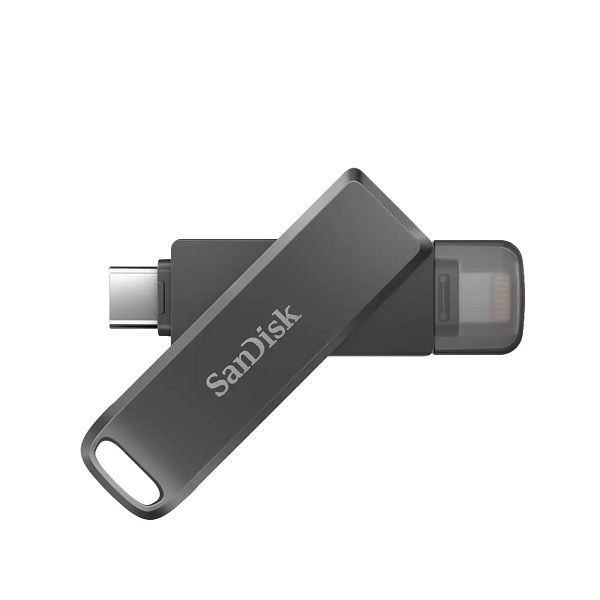 USB Sandisk iXpand Flash Drive Luxe OTG for Iphone Ipad and USB Type-C 256GB SDIX70N-256G-GN6NE