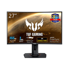 Màn hình Asus VG27WQ (27inch/2K-WQHD/VA/165Hz/1ms/400nits/HDMI+DP+Audio/FreeSync/Cong)