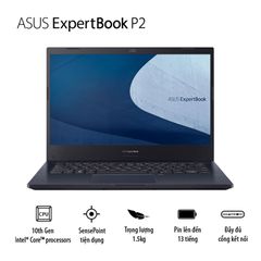 Laptop Asus ExpertBook (i5 1135G7/8GB/512GB/14 FHD/Dos/Đen) (P2451FA-EK2713)