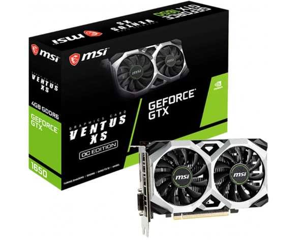 Card màn hình MSI GTX 1650 D6 VENTUS XS OC 4GB GDDR6 (GTX1650-D6-VENTUS-XS-OC)