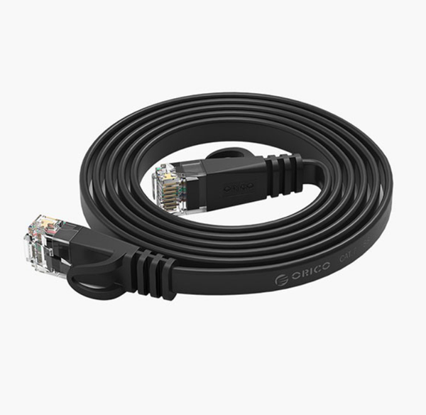 Cáp mạng Orico PUG-C6B-100-BK CAT6 10m 32AWG dây dẹt