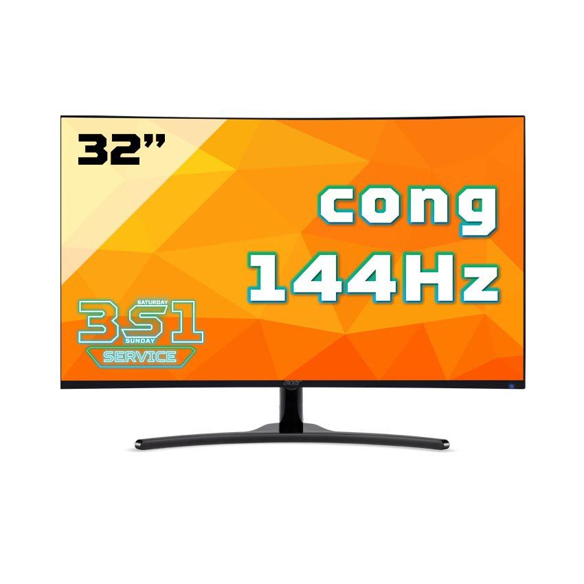 Màn hình Acer ED322QRP (31.5inch/FHD/VA/144Hz/4ms/250nits/HDMI+VGA+DVI/FreeSync)