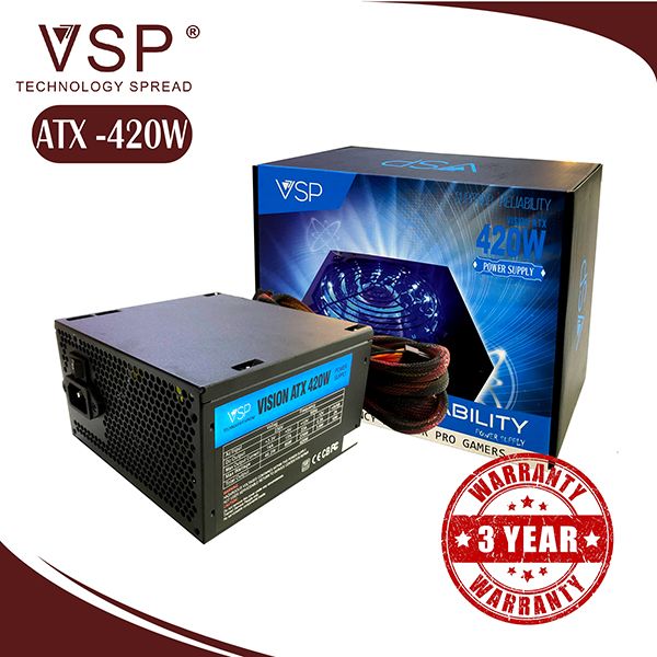 Nguồn  VSP ATX-420W Đen