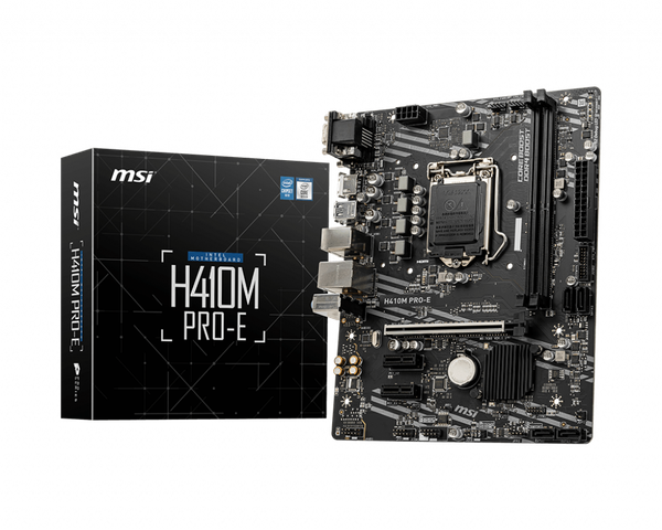 Mainboard MSI H410M PRO-E (Intel H410, Socket 1200, m-ATX, 2 khe RAM DDR4)