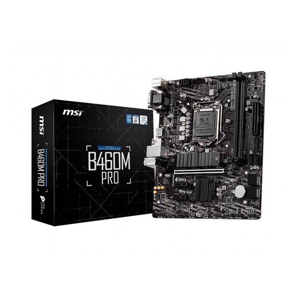 Mainboard MSI B460M PRO (Intel B460, Socket 1200, m-ATX, 2 khe RAM DDR4)