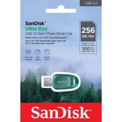 Thiết bị lưu trữ SanDisk Ultra Eco USB 3.2 Gen 1 Flash Drive CZ96 - 256GB - Green (SDCZ96-256G-G46)