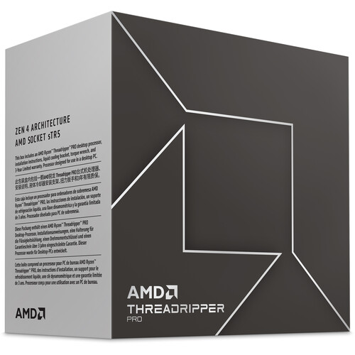 CPU AMD Ryzen Threadripper Pro 7995WX 2.5GHz 96 cores 192 threads 384MB 100-100000884WOF