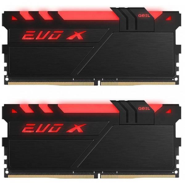 Ram GEIL EVO - X 16GB 2*8GB DDR4 3000MHz - CL16 - Màu đen LED RGB