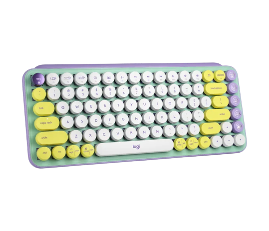 Bàn phím không dây Logitech Emoji Pop Keys -Tím (920-010578)