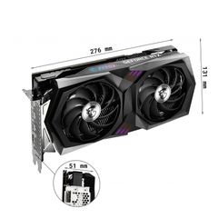 Card màn hình MSI RTX 3060 GAMING X 12GB GDDR6 (LHR) (12GB GDDR6, 192-bit, HDMI +DP, 1x8-pin, 1x6-pin)