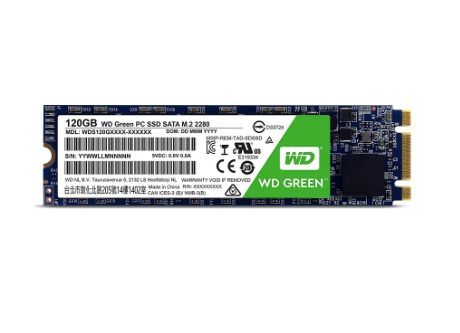 Ổ cứng SSD WD Green 120GB M.2 2280 (Đọc 545MB/s - Ghi 430MB/s) - (WDS120G2G0B)