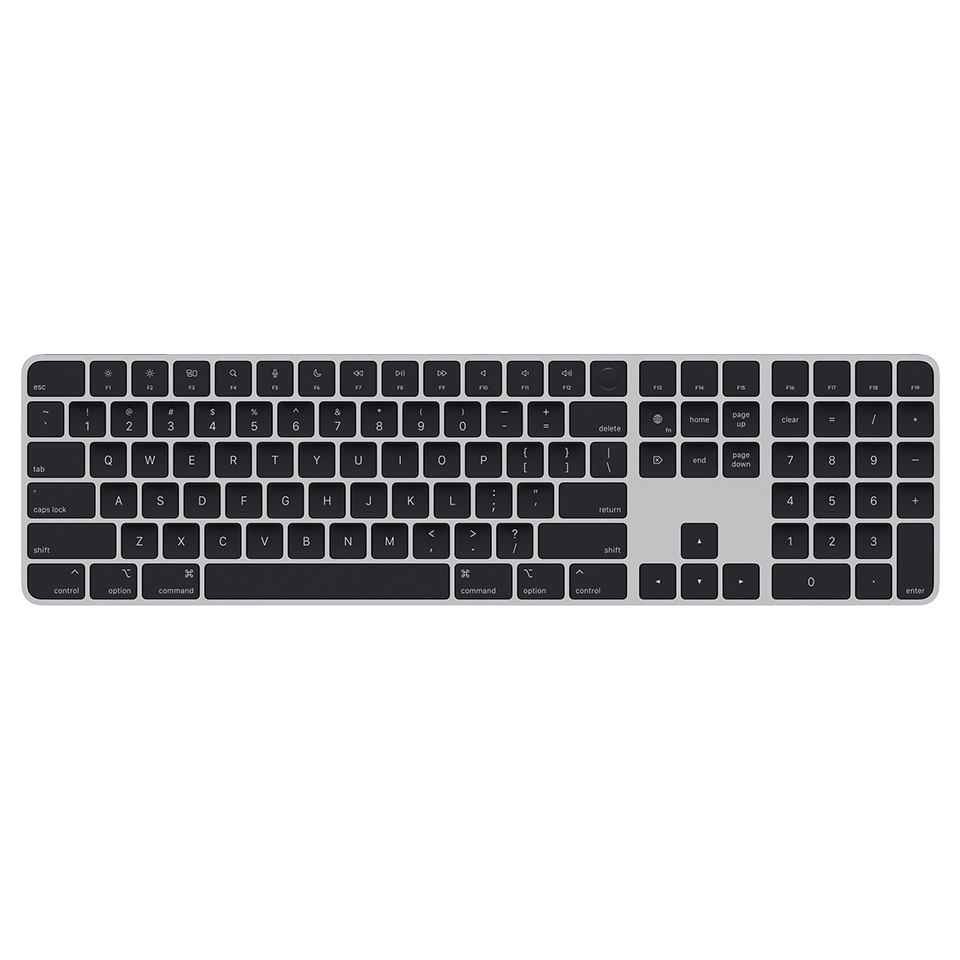 Magic Keyboard with Touch ID and Numeric Keypad Black for Mac M1,M2 – MMMR3