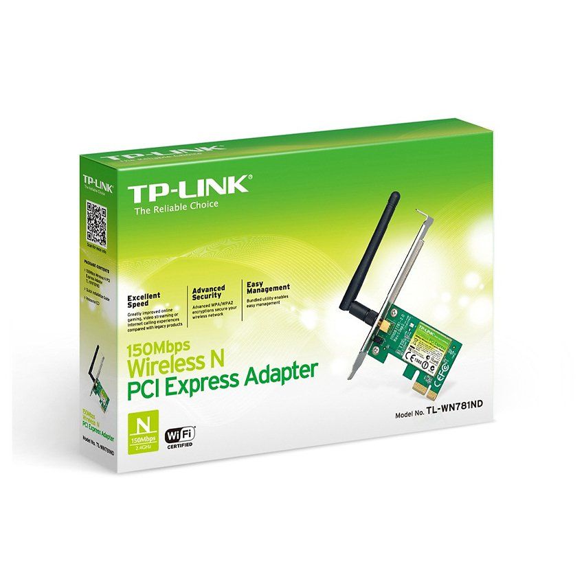 Card mạng không dây PCI Express TP-Link TL-WN781ND Wireless N150Mbps