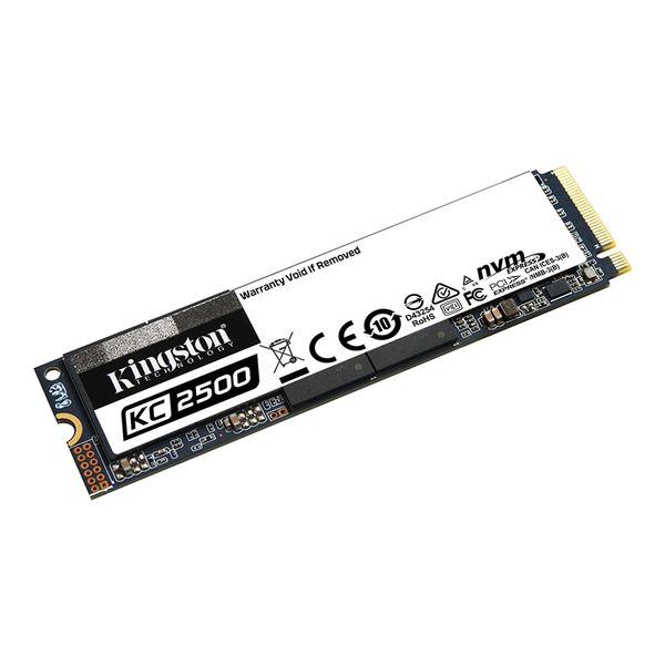 Ổ cứng SSD Kingston KC2500 250GB NVMe M.2 2280 PCIe Gen 3x4 (Đọc 3500MB/s - Ghi 1200MB/s) - (SKC2500M8/250G)