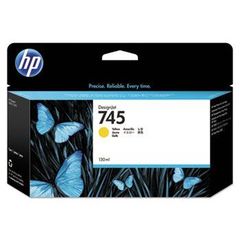 HP 745 130-ml Yellow Ink Cartridge (F9J96A)