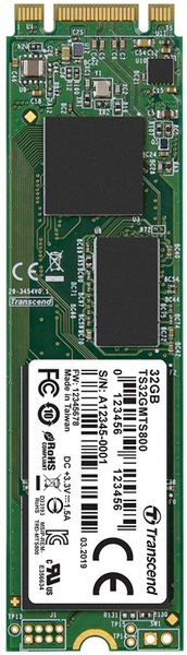 Ổ cứng SSD Transcend 32 GB SATA III 6Gb/s MTS800 80 mm M.2 SSD Solid State Drive (TS32GMTS800S)