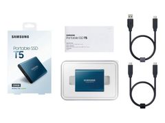 Ổ cứng SSD Samsung T5 - 500GB (Blue) (MU-PA500B/WW )