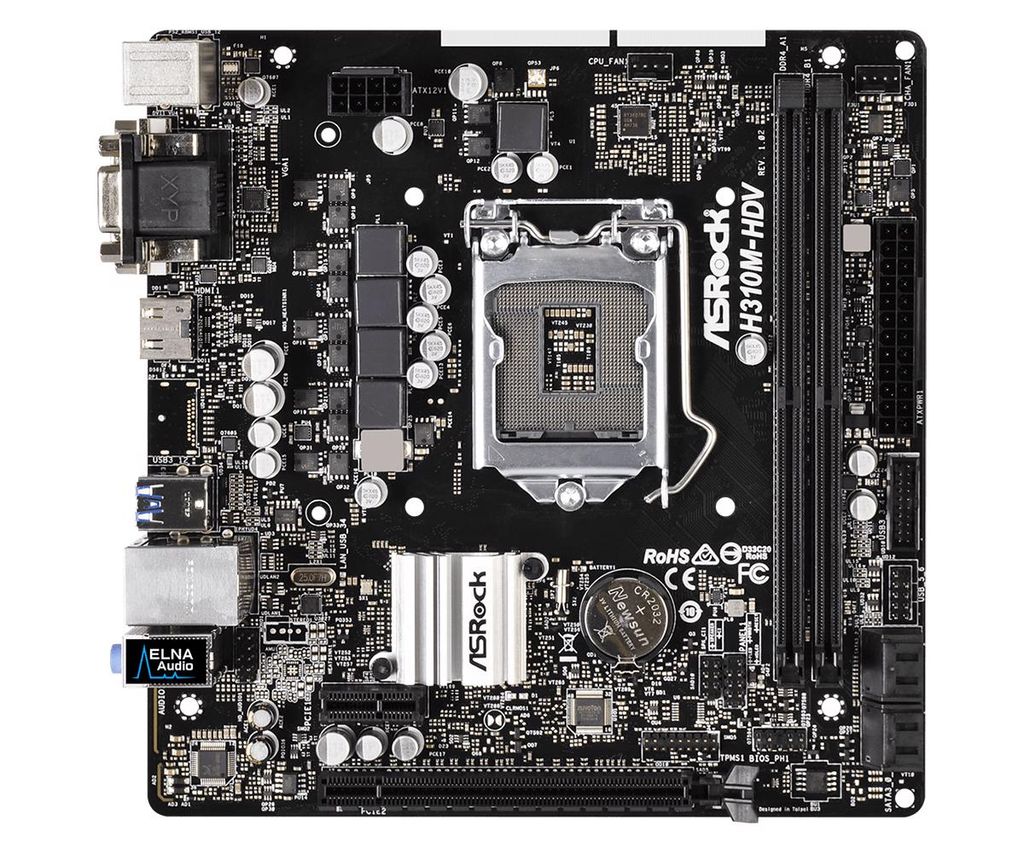 Main Asrock H310M-HDV (Chipset Intel H310/ Socket LGA1151/ VGA onboard)