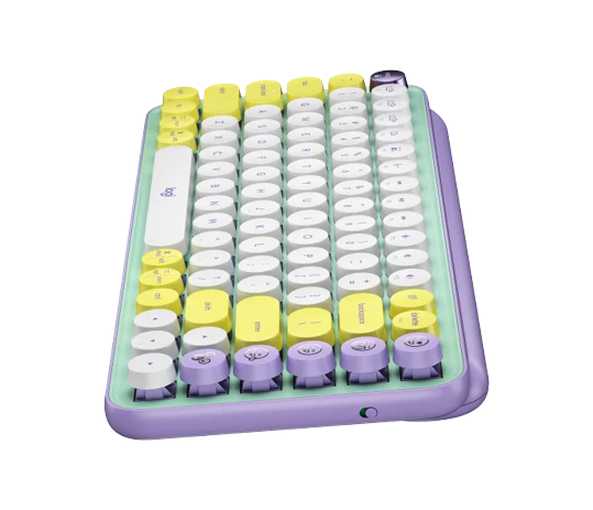 Bàn phím không dây Logitech Emoji Pop Keys -Tím (920-010578)