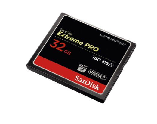 Thẻ Nhớ CompactFlash (CF) SanDisk Extreme Pro 32GB 1067X SDCFXPS-032G-X46