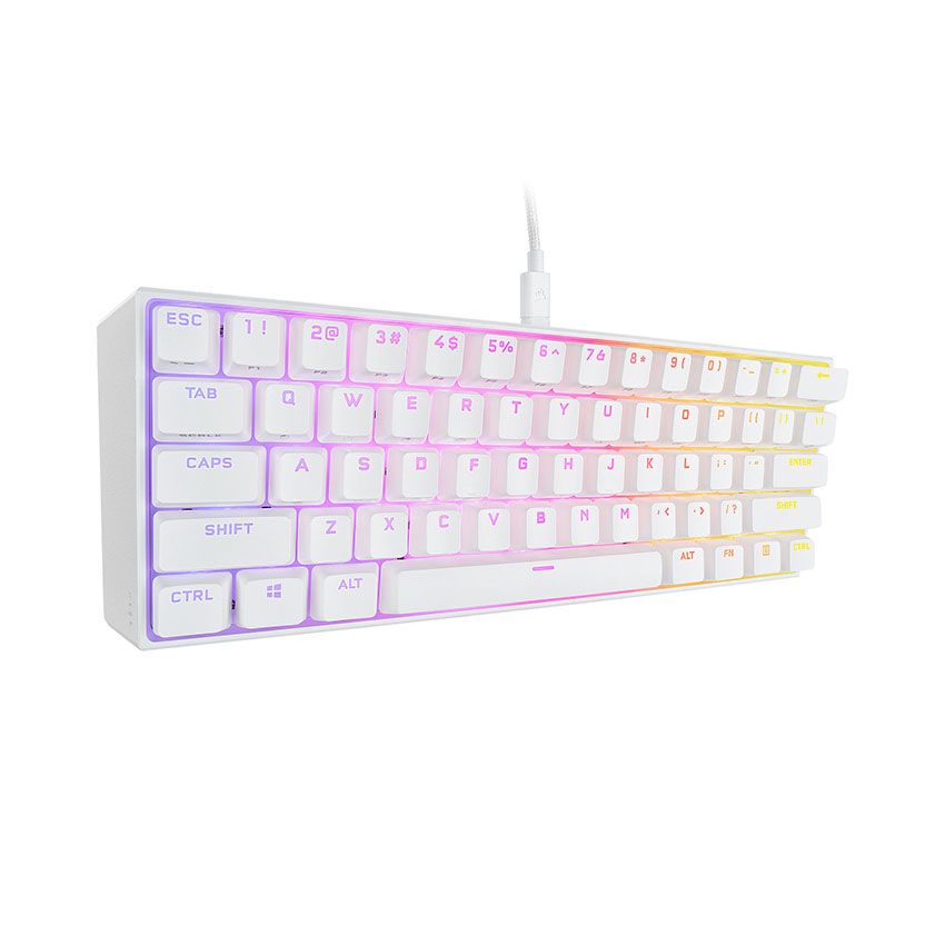 Bàn phím cơ Corsair K65 RGB Mini White Red sw (USB) (CH-9194110-NA)